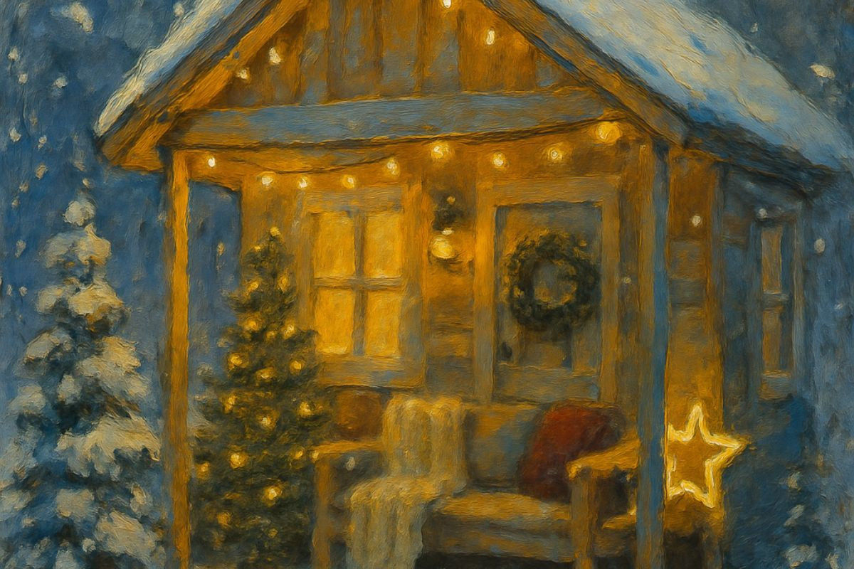 Creating a Winter-Themed Outdoor Space for Your Tiny House