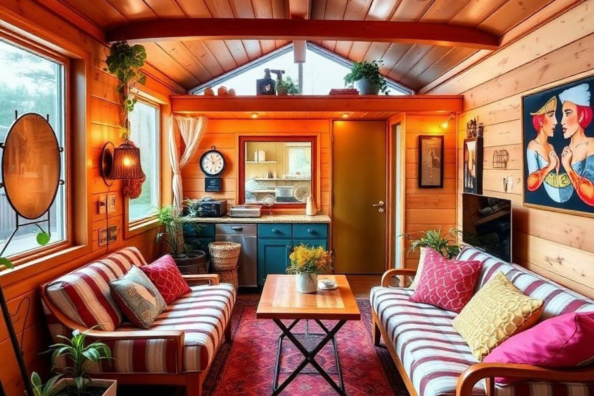 Retro Futurism Meets Minimalism: Designing a Tiny Home With 80s Flair
