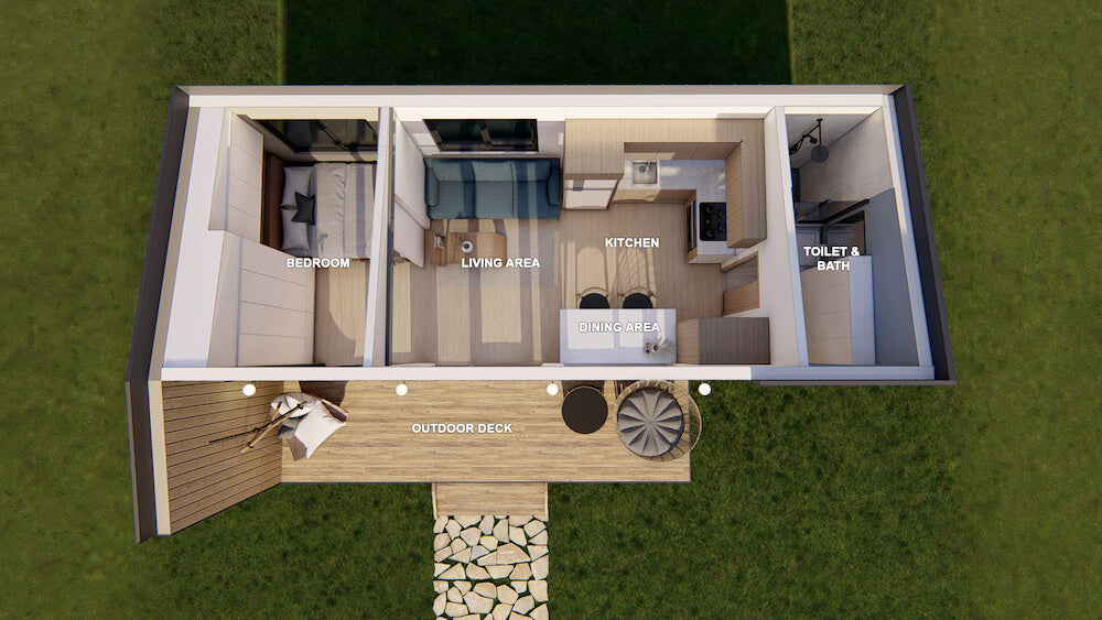 Check Out the Stunning Tiny Studio Tiny House Plan – TinyHousePlans.com