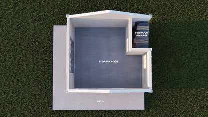 Farmhouse Storage Shed Outbuilding