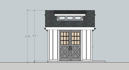 Farmhouse Storage Shed Outbuilding