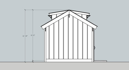 Farmhouse Storage Shed Outbuilding