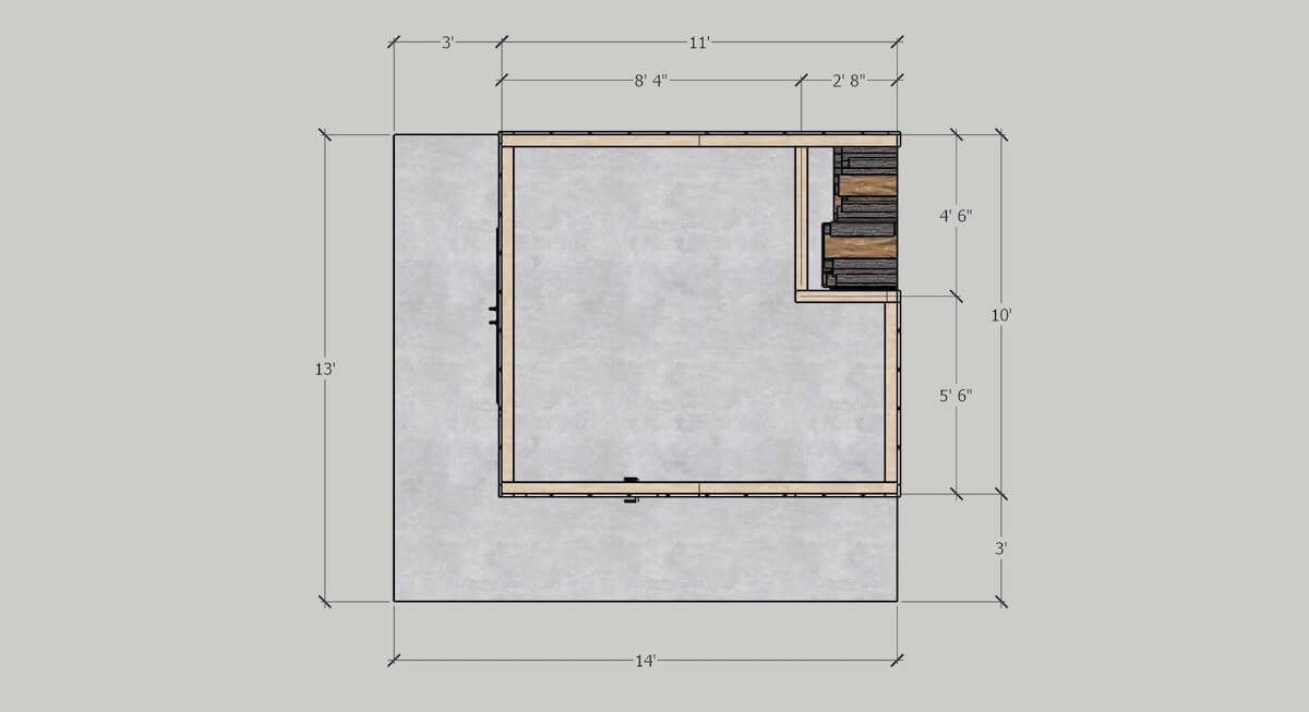 Farmhouse Storage Shed Outbuilding