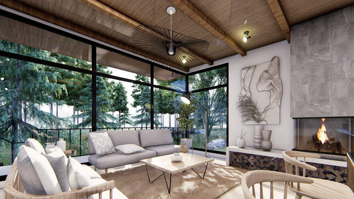 Rustic Contemporary Tiny Home Plans Affordable Home Plan CH35